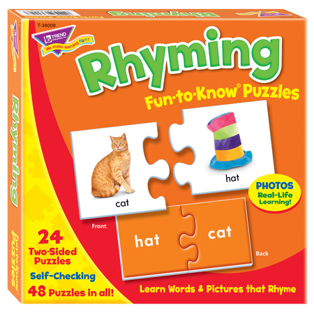 TREND ENTERPRISES Rhyming Fun-to-Know® Puzzles T36009